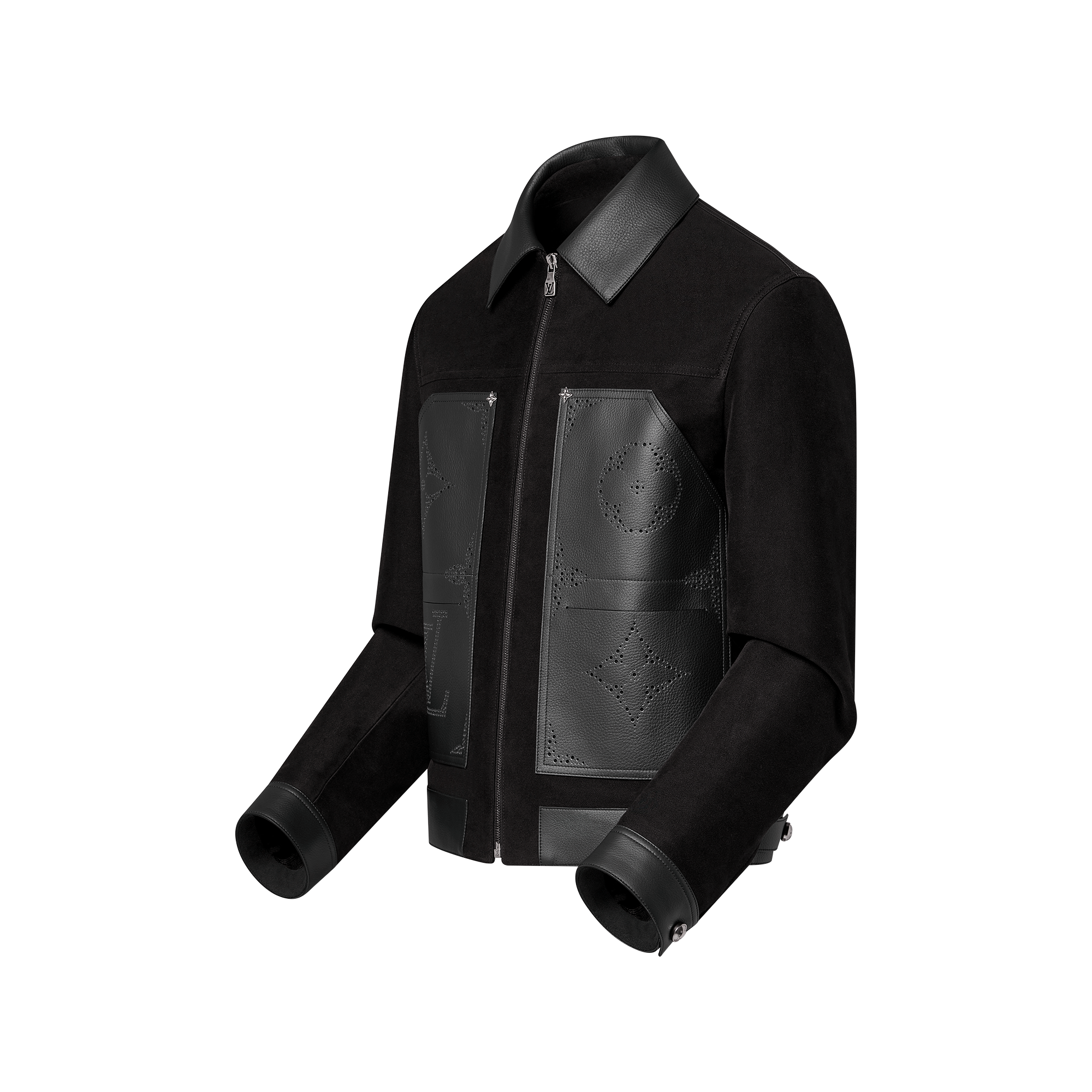Monogram Mix Leather Workwear Blouson - High-End Ready-to-Wear